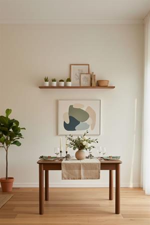 Woodenbend Freya Ceviz Rengi 80x120 cm Açılır Masa Takımı – 4 Kayın Sandalyeli Country Tasarım