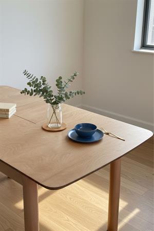 Woodenbend Freya Naturel 80x120 cm Açılır Mutfak Masa Takımı – 4 Kayın Sandalyeli Country Tasarım