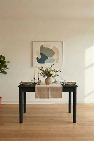 Woodenbend Freya Mat Lake Siyah 80x120 cm Açılır Masa Takımı – 4 Kayın Sandalyeli Country Modern Tasarım
