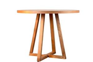 Woodenbend Giza Yuvarlak Natural 100 cm Ahşap Yemek Masası Takımı – Hazeran Sandalyeli 2 Kişilik Masa Seti