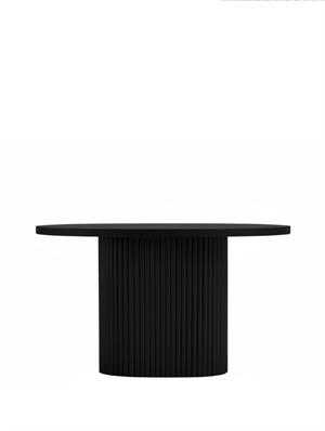 Woodenbend İris Siyah Oval Ahşap Masa Takımı 80x130 cm – 4 Troy Sandalyeli Modern İskandinav