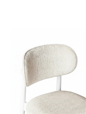 Woodenbend Kraunt Beyaz Yuvarlak Ahşap Açılır Masa Takımı 100x100 cm (Açılınca 100x130 cm) – 4 Sandalyeli Modern İskandinav