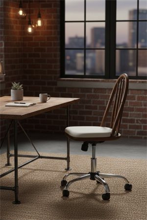 Woodenbend Laura Ahşap Çalısma Sandalyesı Cevız