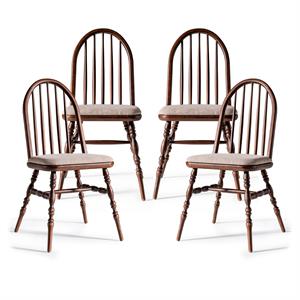 Woodenbend Laura Ahşap Sandalye Ceviz (4 Adet )