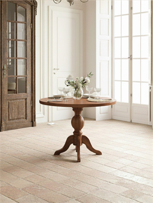 Woodenbend Laura Ceviz Rengi Yuvarlak Ahşap Masa Takımı 100x100 cm – 4 Sandalyeli Modern İskandinav