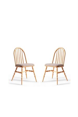 Woodenbend Laura Naturel Yuvarlak Açılır Yemek Masası Takımı – 100 cm Çap, Açıldığında 100x130 cm, 4 Kişilik İskandinav & Country Stil Masa Seti