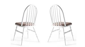 WOODENBEND LAURA SANDALYE 2 LI BEYAZ