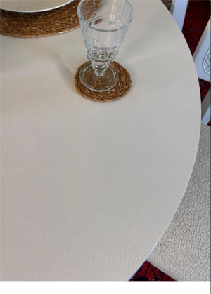 Woodenbend Lores Beyaz 100 cm Yuvarlak Yemek Masası – Bohem & İskandinav Tarz