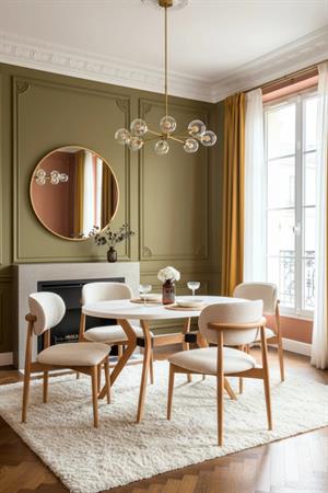 Woodenbend MAVENNA NATURAL BEYAZ MASA SANDALYE TAKIMI 80X120