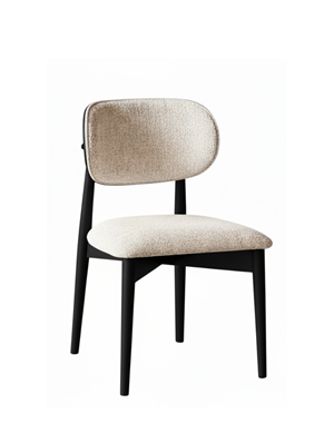 Woodenbend Mavenna Siyah Oval Ahşap Lake Masa Sandalye Takımı 80x130 cm – 4 Sandalyeli