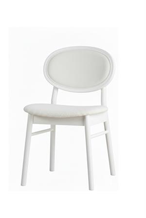 Woodenbend Medin Beyaz 2 li Lake Kayın Ağacı Döşemeli Sandalye Modern İskandinav Set