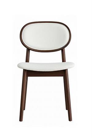 Woodenbend Medin Ceviz Rengi 2 liKayın Ağacı Döşemeli Sandalye Modern İskandinav Set