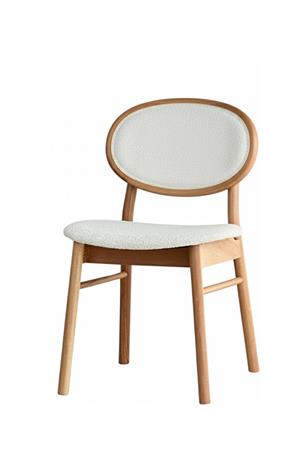 Woodenbend Medin Natural Ahşap Kayın Ağacı Döşemeli Sandalye Modern İskandinav Set