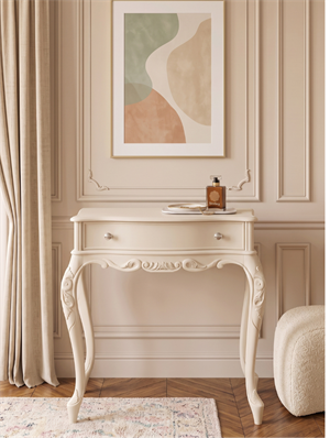 Woodenbend Milano Beyaz Dresuar 92x45x83 cm | Klasik Ahşap Antre ve Hol Dresuarı