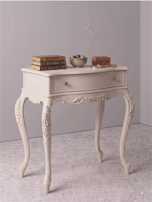 Woodenbend Milano Beyaz Dresuar 92x45x83 cm | Klasik Ahşap Antre ve Hol Dresuarı
