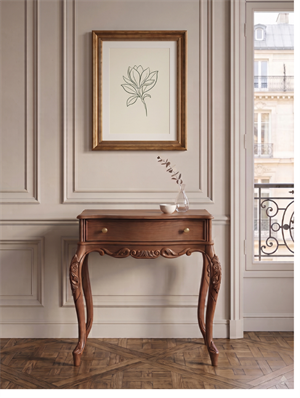 Woodenbend Milano Ceviz Dresuar 92x45x83 cm | Klasik Ahşap Antre ve Hol Dresuarı