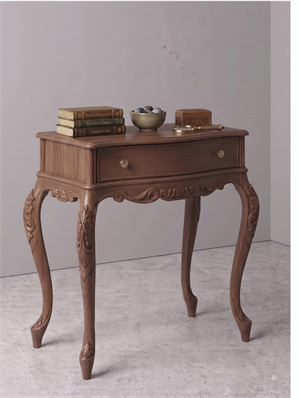 Woodenbend Milano Ceviz Dresuar 92x45x83 cm | Klasik Ahşap Antre ve Hol Dresuarı