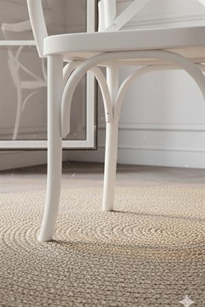 Woodenbend Milano Thonet Kollu Beyaz Ahşap Kayın Ağacı Sandalye –Ahşap Detaylı El İşçiliği