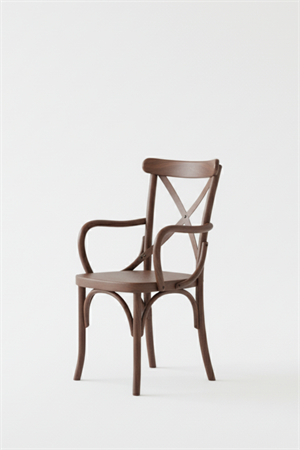 Woodenbend Milano Thonet Kollu Ceviz Rengi  Ahşap Kayın Ağacı Sandalye –Ahşap Detaylı El İşçiliği