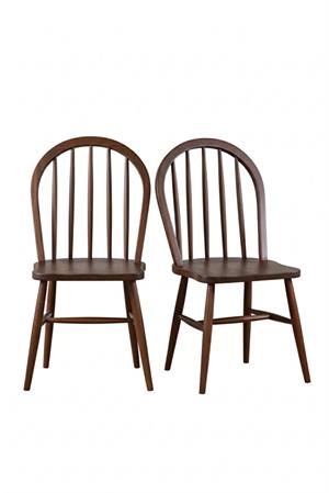 Woodenbend Milena Ceviz Rengi Kayın Ağacı Sandalye 2li Set – İskandinav Modern Tasarım, Sağlam