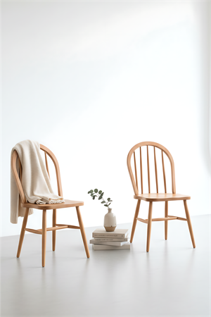 Woodenbend Milena Natural Kayın Sandalye – Ahşap Detaylı El İşçiliği  (2 adet )