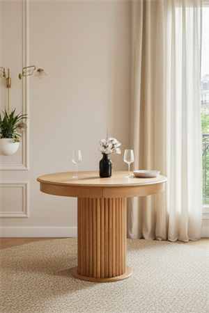 Woodenbend Mirla Açılır Natural Ahşap Masa