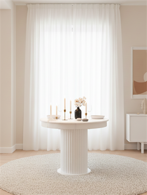 Woodenbend Mirla Beyaz Ahşap Açılır Masa Takımı 100x100 cm – Açılınca 100x130 cm, Modern Tasarım