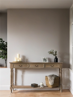 Woodenbend Monaco Eskitme Masif Ahşap 3 Çekmeceli Dresuar – Klasik Modern Country Tarz Konsol - 120x38x80 cm