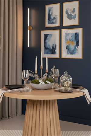 Woodenbend Monaco Natural 100 cm Yuvarlak Yemek Masası – Bohem & İskandinav Tarz