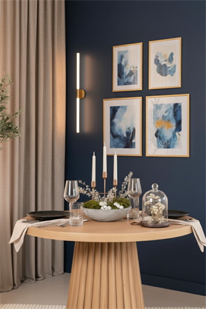 Woodenbend Monaco Yuvarlak Natural 100 cm Ahşap Yemek Masası Takımı – Hazeran Sandalyeli 4 Kişilik Masa Seti