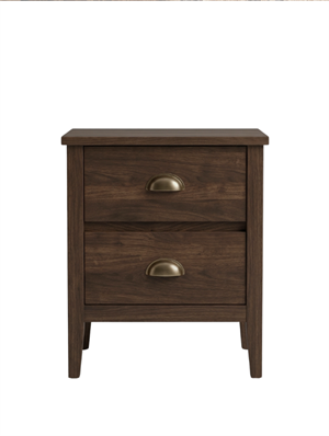 Woodenbend Mono Ahşap Ceviz Rustik Komodin Country Klasik Tarz El İşçiliği