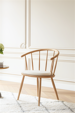 Woodenbend Nicde Natural Kayın Sandalye – Ahşap Detaylı El İşçiliği