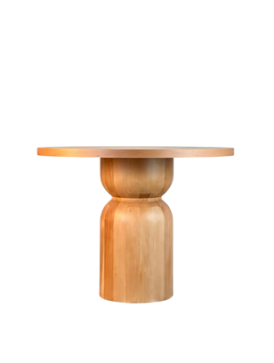 Woodenbend Nicolo Naturel Yuvarlak Yemek Masası Takımı 100 cm – Hazeran Kollu Sandalyeli Masif Kayın Ahşap Modern Masa Takımı
