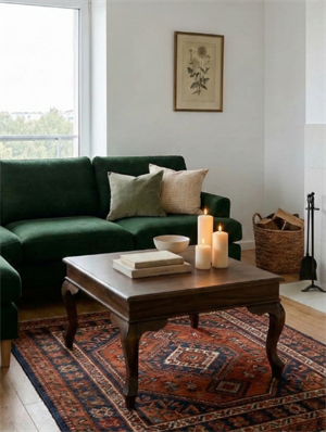Woodenbend Nitra Ceviz Renk Kayın Ahşap Orta Sehpa | Kayın Modern Country İskandinav Tasarım 82x82x46