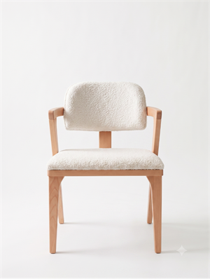 Woodenbend Noa Naturel Ahşap Sandalye | Masif Kayın Ağacı Modern İskandinav Yemek Masası Sandalyesi 52x60x84 cm