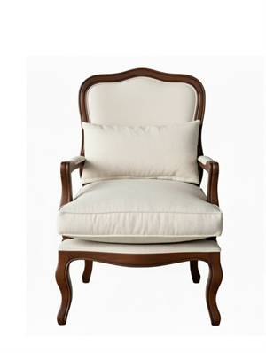 Woodenbend Orlando Ceviz Döşemeli Berjer – Kayın Ağacı, İskandinav Bohem Tarz, Konforlu Oturum