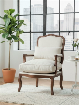 Woodenbend Orlando Ceviz Döşemeli Berjer – Kayın Ağacı, İskandinav Bohem Tarz, Konforlu Oturum