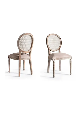 Woodenbend Orlando Eskitilmiş Ahşap Sandalye ( 2 adet sandalye )