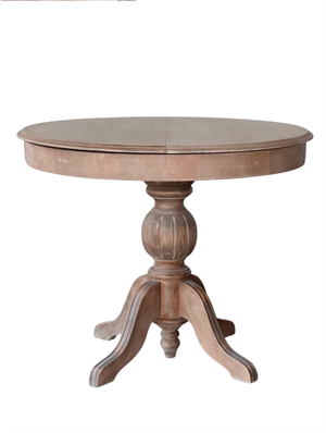 Woodenbend Orlando Eskitme Açılır Ahşap Mutfak Masası 100x100 cm – Açıldığında 100x130 cm, Vintage Yemek Masası