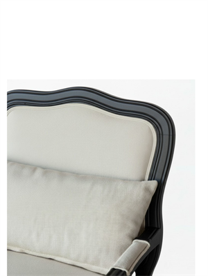 Woodenbend Orlando Siyah Döşemeli Berjer – Kayın Ağacı, İskandinav Bohem Tarz, Konforlu Oturum