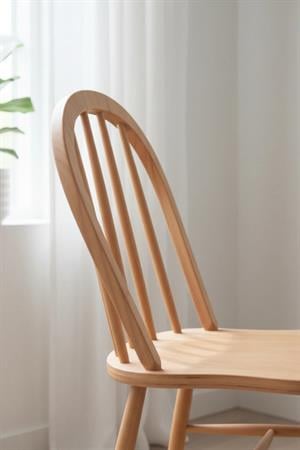 Woodenbend Oslo Yuvarlak Natural 100 cm Ahşap Yemek Masası Takımı – Hazeran Sandalyeli 4 Kişilik Masa Seti