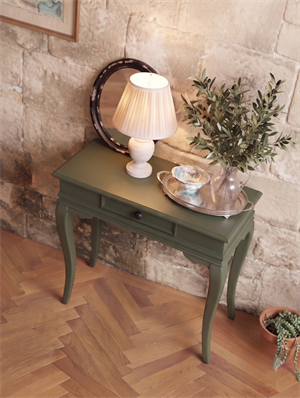 Woodenbend Panama Mat Lake Haki Yeşil Dresuar 80 cm | Tek Çekmeceli Modern Klasik Şık Antre Dresuar