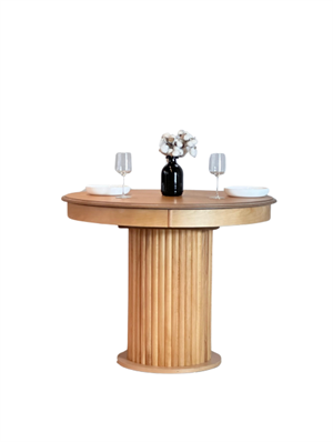 Woodenbend Paul Açılır Natural Ahşap Masa Sandalye Takımı