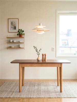 Woodenbend Romeo Natural Ahşap Açılır Mutfak Masa Takımı 80x120 cm | 4 Kumaş Kaplı Sandalyeli Modern Masa Seti