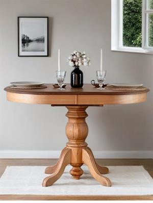 Woodenbend Ronya Natural Ahşap Oval Açılır Masa 80x120