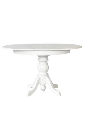 Woodenbend Roma Beyaz Ahşap Açılır Masa 100x100