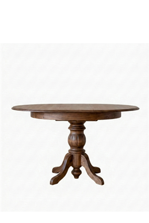 Woodenbend Roma Ceviz Rengi Yuvarlak  Açılır Masa 100x100 – 100x130 İskandinav Bohem Tarzı