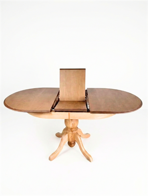 Woodenbend Ronya Natural Ahşap Oval Açılır Masa 80x120