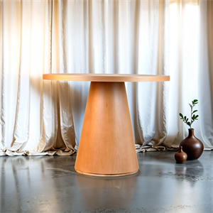 Woodenbend Tina Natural 100 cm Yuvarlak Yemek Masası – Bohem & İskandinav Tarz