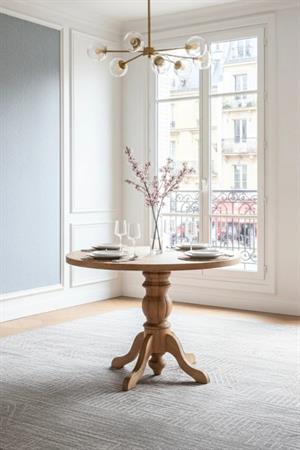 Woodenbend Tonga Natural Ahşap Masa Sandalye Takımı 100x100 İskandinav Modern 4 Kayın Ağacı Sandalyeli